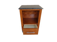 Stone Top Wooden Hotel Bedside Tables One Drawer For Bedroom MDF Board
