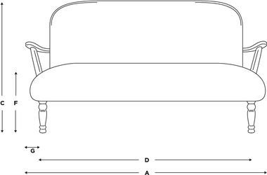 木のハンドルが付いている優雅なリネン骨董品のLoveseat 2 Seaterの居間のソファー 0