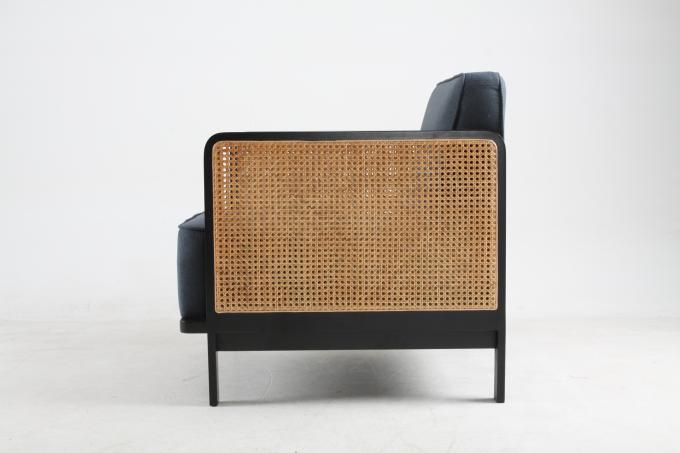 麻布のCanedの背部ラウンジの椅子の贅沢な星のホテルの家具 3