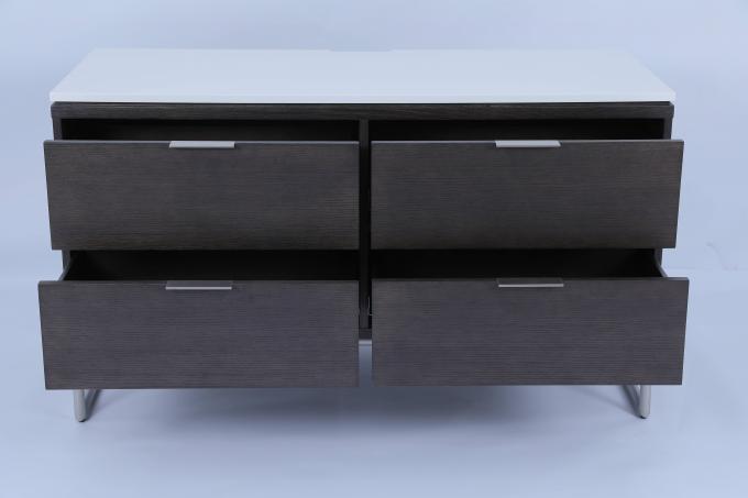 テレビスタンド 4つの引き出しのサイドボードドレッサーキャビネット ホテルホームアパート 0