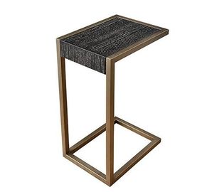 購入 ISOの木製の居間のコーヒー テーブル青銅色Cは側面のテーブルのカシのベニヤを形づけた オンライン製造