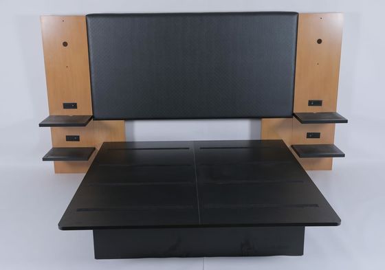 購入 木製ビニール 敷き布団 キング ヘッドボード ホテル ベッドルーム 家具 オンライン製造