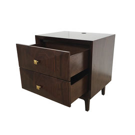 購入 真鍮のハンドル2の引出しのホテルのベッドサイド・テーブル、顧客用ホテルNightstand オンライン製造