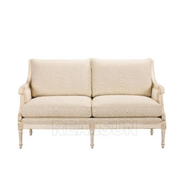 購入 旧式なLoveseatのフランスの角の木のソファーのSetteeの家の家具のソファの生地セット オンライン製造