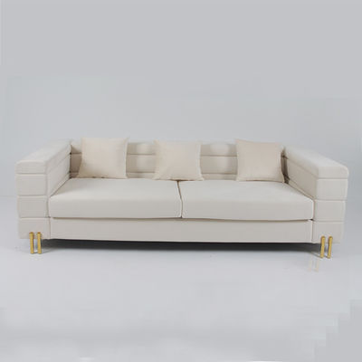 購入 3細い金属の足を搭載するSeater 70cmのビロードの房状のソファー オンライン製造