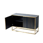 Modern Sideboard Cabinet Gold Stainless Steel 2 Door Bar Cabinet For Home Hotel