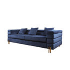 Velvet Fabric Custom Upholstered Sofas To Meet Various Decoration Styles
