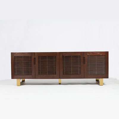 良い値段 居間のための現代流行の純木TVの立場のキャビネット オンライン