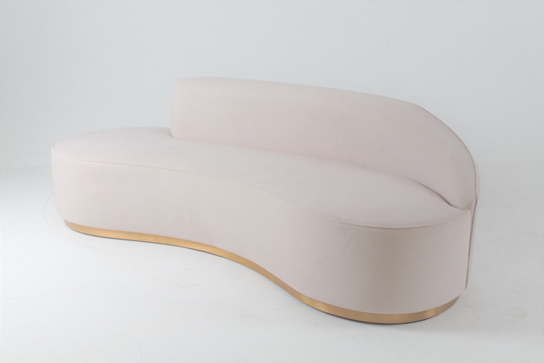 Living Room Curved Sofa Chair Recliner Italian Modern Design