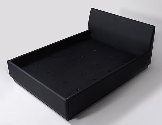 良い値段 黒いビニールは十分に黒い積層の基盤を持つ王を装飾したSize Hotel Bedroom Bed オンライン
