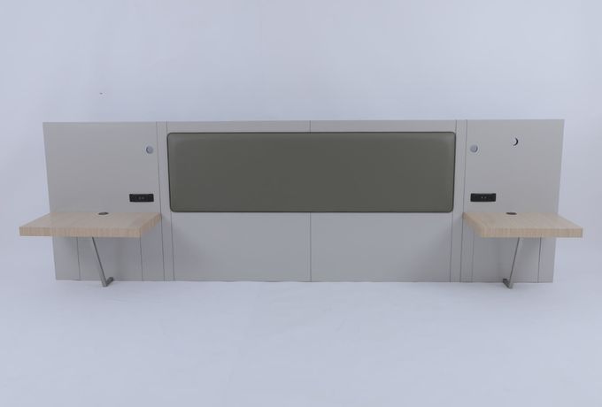 ホテル ベッドルーム 家具 ヘッドボード ナイトスタンド付き ヒルトン・ガーデン ホテル・プロジェクト 1